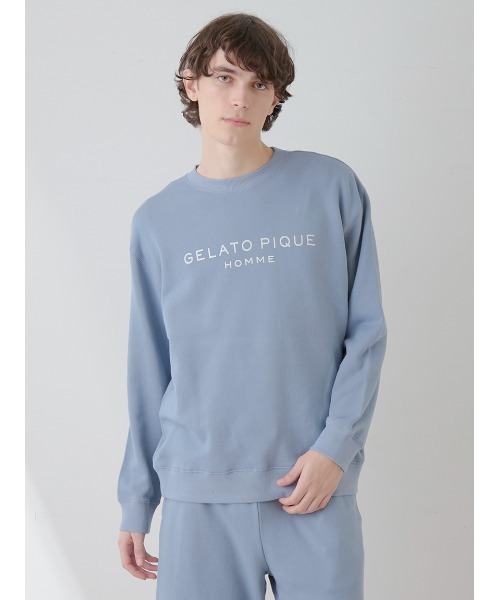 ONLINE限定】【HOMME】コットン裏毛プルオーバー（ルームウェア