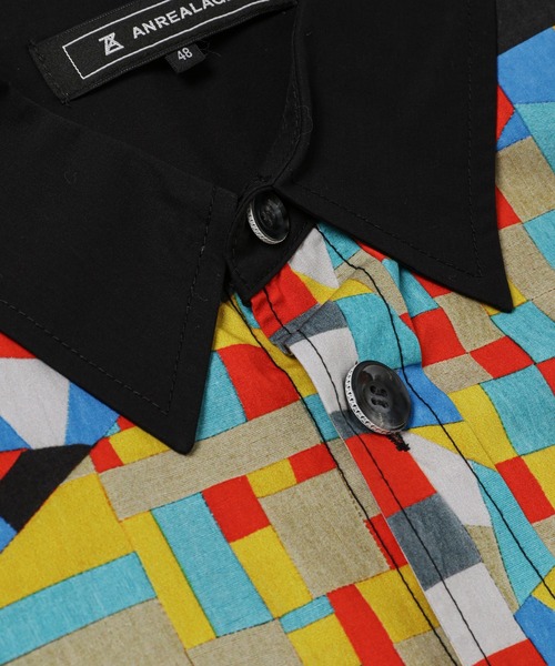 ANREALAGE（アンリアレイジ）の「PATCHWORK PRINT BROAD WIDE SHIRT（シャツ/ブラウス・レディース・その他2/その他1・48/46）」の4枚目の写真