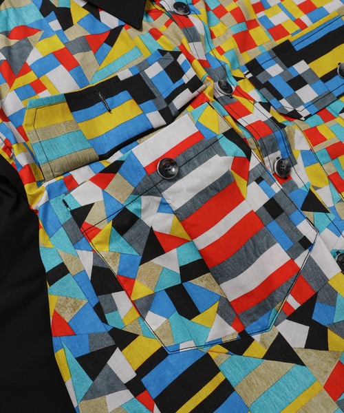ANREALAGE（アンリアレイジ）の「PATCHWORK PRINT BROAD WIDE SHIRT（シャツ/ブラウス・レディース・その他2/その他1・48/46）」の5枚目の写真