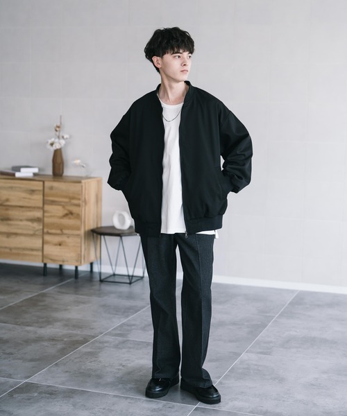 黒 ローラ STUDIO R330 ショート リバーシブル ブルゾン ジャケット STUDIO R330