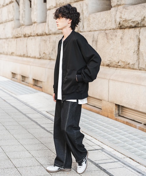 セール】オーバーサイズ TRストレッチMA-1/ジップアップショート