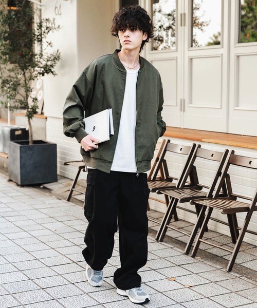 セール】オーバーサイズ TRストレッチMA-1/ジップアップショート