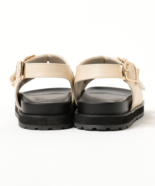 B:MING by BEAMS(ビーミングバイビームス)の「バックルベルト サンダル(22.5~24.5cm)(サンダル・レディース・ホワイト系その他6/ブラック・23.5cm/22.5cm/24.5cm)」の10枚目の写真