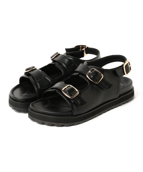 B:MING by BEAMS(ビーミングバイビームス)の「バックルベルト サンダル(22.5~24.5cm)(サンダル・レディース・ホワイト系その他6/ブラック・23.5cm/22.5cm/24.5cm)」の11枚目の写真