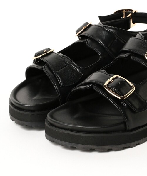 B:MING by BEAMS(ビーミングバイビームス)の「バックルベルト サンダル(22.5~24.5cm)(サンダル・レディース・ホワイト系その他6/ブラック・23.5cm/22.5cm/24.5cm)」の12枚目の写真
