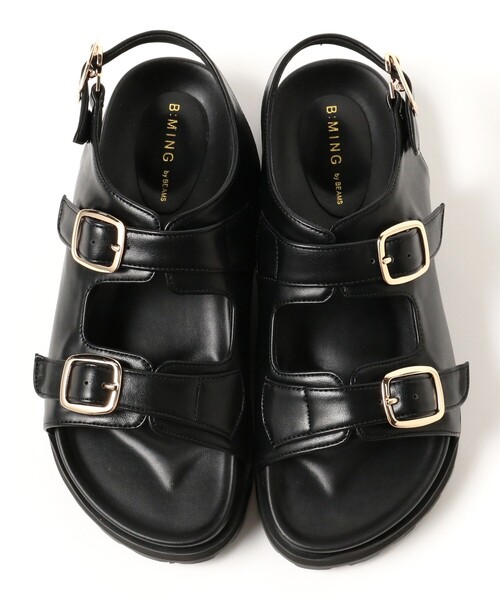 B:MING by BEAMS(ビーミングバイビームス)の「バックルベルト サンダル(22.5~24.5cm)(サンダル・レディース・ホワイト系その他6/ブラック・23.5cm/22.5cm/24.5cm)」の15枚目の写真