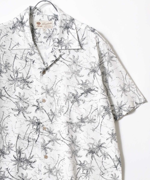 MARUKAWA(マルカワ)の「レーヨン アロハシャツ/オープンカラー/開襟シャツ 大きいサイズ (2L,3L,4L,5L)(シャツ/ブラウス・メンズ・ホワイト/ベージュ/ホワイト系その他/グリーン系その他/ブルー/ブラック系その他/ブラック/ブラック系その他2/ベージュ系その他・5L/4L/3L/2L)」の2枚目の写真