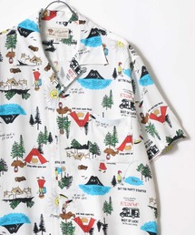 MARUKAWA | レーヨン アロハシャツ/オープンカラー/開襟シャツ 大きいサイズ (2L,3L,4L,5L)(シャツ/ブラウス)