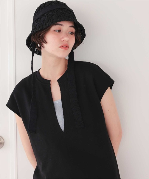 titivate(ティティベイト)の「キーネックIラインスウェットワンピース(ワンピース・レディース・ブラック/グレー/チャコール/オートミール/オリーブ・SP/L/S/M)」の10枚目の写真