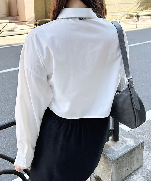 INGNI（イング）の「ネクタイ付ショートシャツ（シャツ/ブラウス・レディース・サックスブルー系5/ホワイト×ブラック/ホワイト系その他7・M）」の22枚目の写真