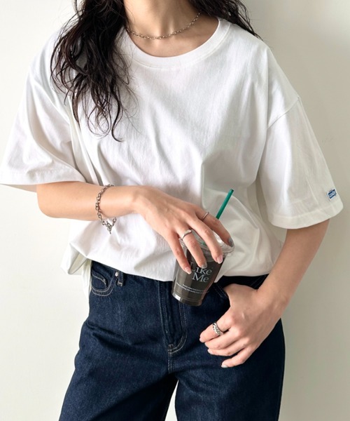 Gerry Cosby（ジェリーコスビー）の「GERRY cosby(ジェリーコスビー)/別注 半袖 ワッペン Tシャツ（Tシャツ/カットソー・レディース・ブラック/ネイビー/ホワイト/グリーン・M/L/XL）」の9枚目の写真