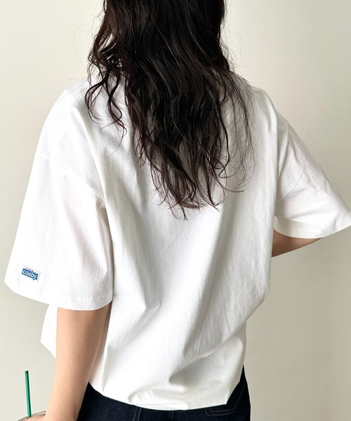 Gerry Cosby（ジェリーコスビー）の「GERRY cosby(ジェリーコスビー)/別注 半袖 ワッペン Tシャツ（Tシャツ/カットソー・レディース・ブラック/ネイビー/ホワイト/グリーン・M/L/XL）」の11枚目の写真