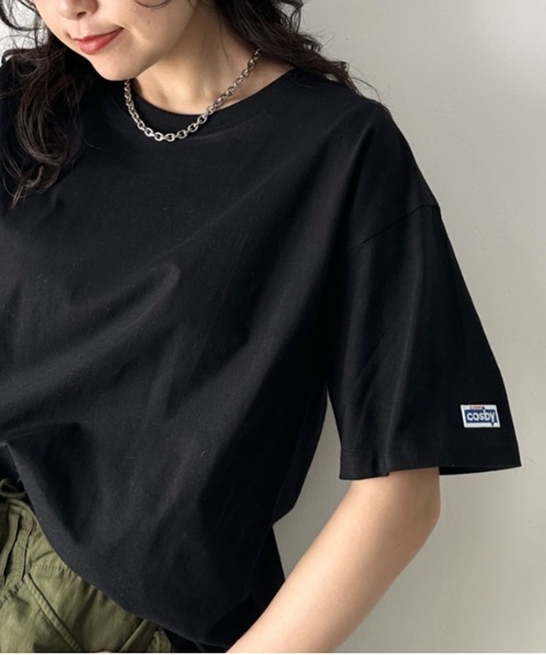 Gerry Cosby（ジェリーコスビー）の「GERRY cosby(ジェリーコスビー)/別注 半袖 ワッペン Tシャツ（Tシャツ/カットソー・レディース・ブラック/ネイビー/ホワイト/グリーン・M/L/XL）」の21枚目の写真