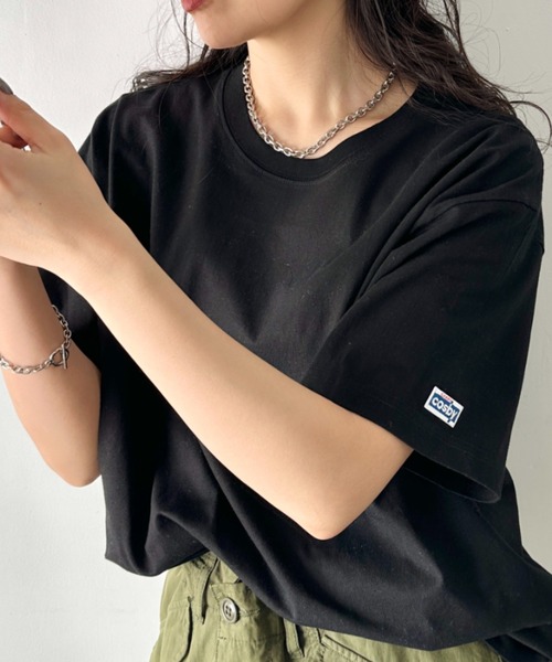 Gerry Cosby（ジェリーコスビー）の「GERRY cosby(ジェリーコスビー)/別注 半袖 ワッペン Tシャツ（Tシャツ/カットソー・レディース・ブラック/ネイビー/ホワイト/グリーン・M/L/XL）」の22枚目の写真