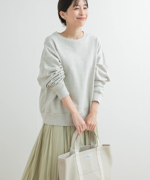 URBAN RESEARCH DOORS（アーバンリサーチドアーズ）の「スウェットクルーネックプルオーバー（スウェット・レディース・グレー/ブルー系その他/イエロー・MEDIUM）」の9枚目の写真