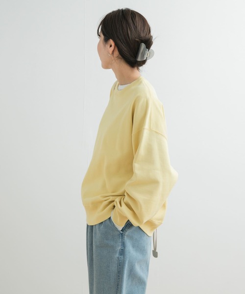 URBAN RESEARCH DOORS（アーバンリサーチドアーズ）の「スウェットクルーネックプルオーバー（スウェット・レディース・グレー/ブルー系その他/イエロー・MEDIUM）」の16枚目の写真