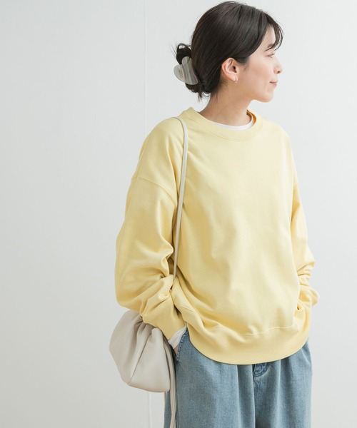 URBAN RESEARCH DOORS（アーバンリサーチドアーズ）の「スウェットクルーネックプルオーバー（スウェット・レディース・グレー/ブルー系その他/イエロー・MEDIUM）」の21枚目の写真