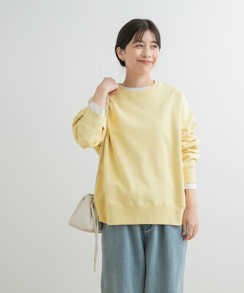 URBAN RESEARCH DOORS（アーバンリサーチドアーズ）の「スウェットクルーネックプルオーバー（スウェット・レディース・グレー/ブルー系その他/イエロー・MEDIUM）」の22枚目の写真