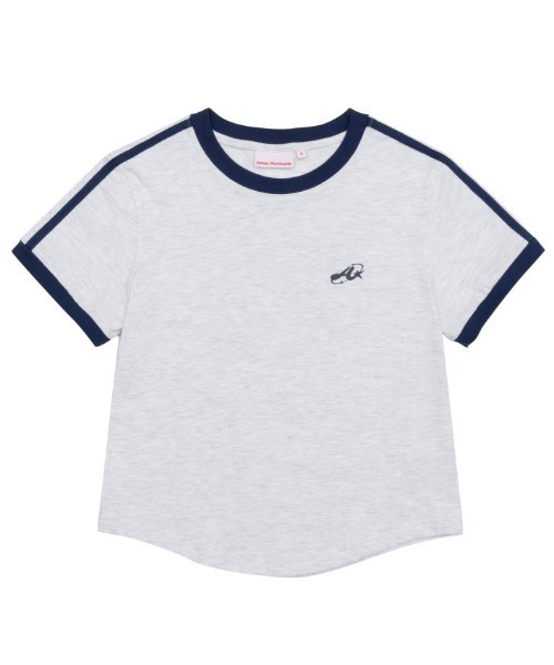 AMESWORLDWIDE(アメスワールドワイド)の「A'GEM/9 × .kom 『AMESWORLDWIDE/アメスワールドワイド』A NUMBERING LINETAPE TEE /ナンバリングラインテープTEE(Tシャツ/カットソー・レディース・アイボリー/ブラック/グレー・S)」の18枚目の写真