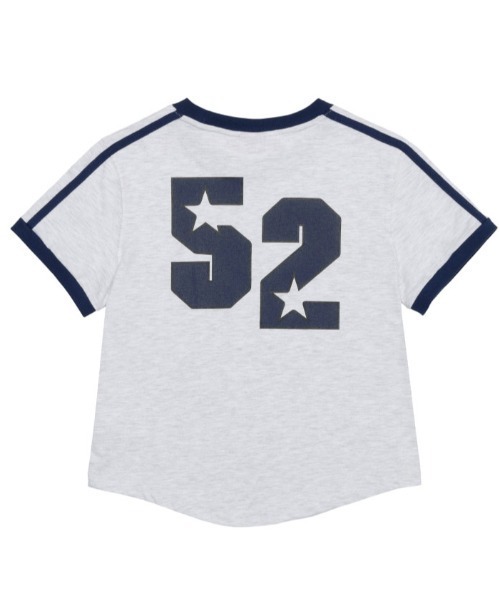 AMESWORLDWIDE(アメスワールドワイド)の「A'GEM/9 × .kom 『AMESWORLDWIDE/アメスワールドワイド』A NUMBERING LINETAPE TEE /ナンバリングラインテープTEE(Tシャツ/カットソー・レディース・アイボリー/ブラック/グレー・S)」の19枚目の写真