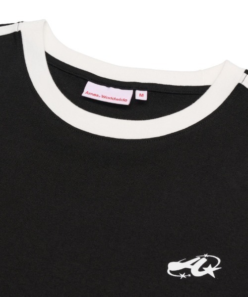 AMESWORLDWIDE(アメスワールドワイド)の「A'GEM/9 × .kom 『AMESWORLDWIDE/アメスワールドワイド』A NUMBERING LINETAPE TEE /ナンバリングラインテープTEE(Tシャツ/カットソー・レディース・アイボリー/ブラック/グレー・S)」の14枚目の写真