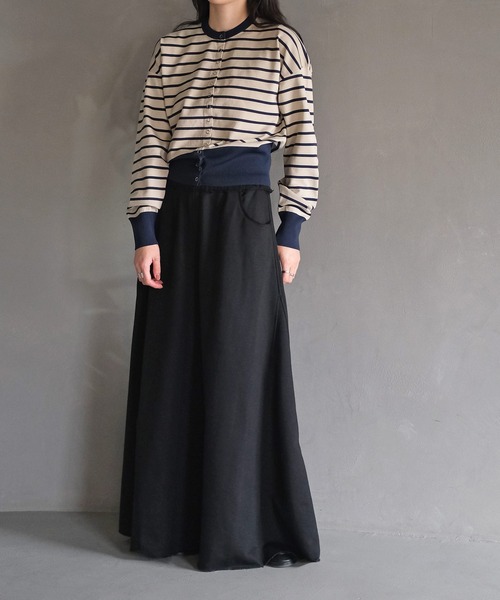 AKTE（アクテ）の「スナップボタンニットカーディガン（カーディガン/ボレロ・レディース・チャコールグレー/ベージュ系/レッド・FREE）」の16枚目の写真