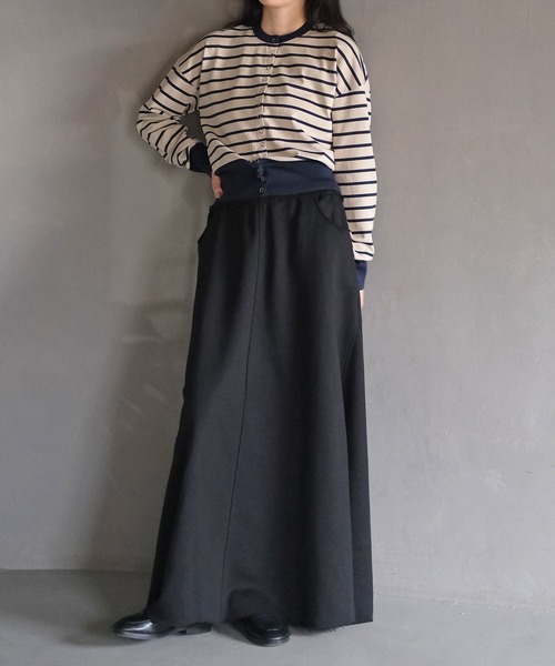 AKTE（アクテ）の「スナップボタンニットカーディガン（カーディガン/ボレロ・レディース・チャコールグレー/ベージュ系/レッド・FREE）」の18枚目の写真