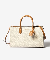 MICHAEL KORS Scarlett Medium Signature Logo Satchel マイケルコース スカーレット ミディアム サッチェルバッグ