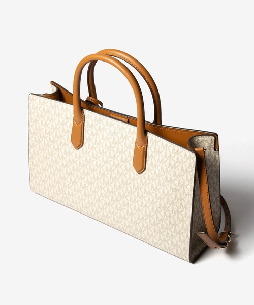 セール】MICHAEL KORS Scarlett Medium Signature Logo Satchel