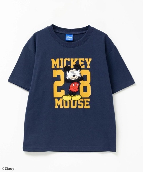 Disney(ディズニー)の「Disney サガラ刺繍Tシャツ(Tシャツ/カットソー・キッズ・ブラック/ネイビー/ミント・110/120/130/140/150/160/100)」の3枚目の写真