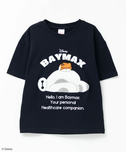 Disney(ディズニー)の「Disney サガラ刺繍Tシャツ(Tシャツ/カットソー・キッズ・ブラック/ネイビー/ミント・110/120/130/140/150/160/100)」の1枚目の写真