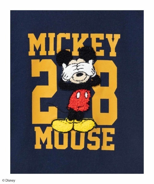 Disney(ディズニー)の「Disney サガラ刺繍Tシャツ(Tシャツ/カットソー・キッズ・ブラック/ネイビー/ミント・110/120/130/140/150/160/100)」の4枚目の写真