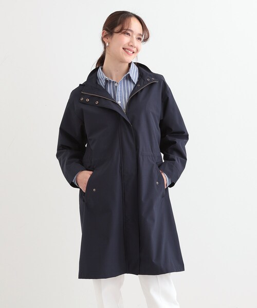 SHOO・LA・RUE（シューラルー）の「【撥水/防花粉/S-LL】ライナー付き ミリタリーフーデッドコート（その他アウター・レディース・ネイビー/カーキ/ベージュ・03/04/01/02）」の13枚目の写真