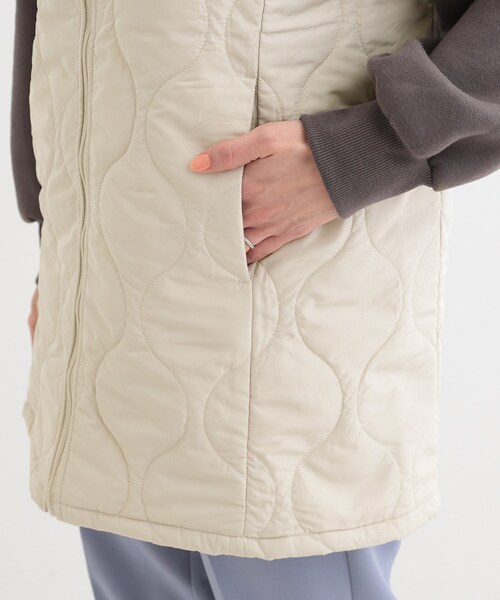 SHOO・LA・RUE（シューラルー）の「【撥水/防花粉/S-LL】ライナー付き ミリタリーフーデッドコート（その他アウター・レディース・ネイビー/カーキ/ベージュ・03/04/01/02）」の10枚目の写真