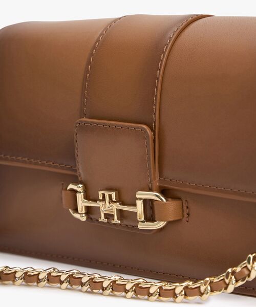 TOMMY HILFIGER（トミーヒルフィガー）の「ヘリテージレザークロスオーバーバッグ（ボディバッグ/ウエストポーチ・レディース・グレー・FREE）」の2枚目の写真