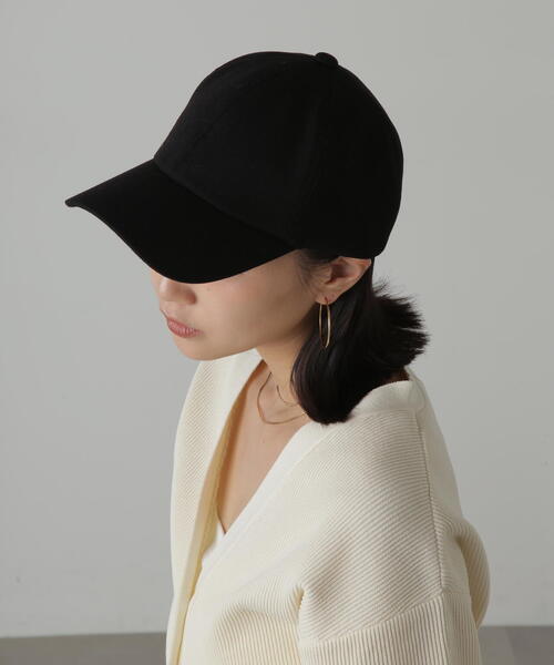FREE'S MART（フリーズマート）の「◇麻混キャップ（キャップ・レディース・ベージュ/ブラック・ﾌﾘ-）」の2枚目の写真