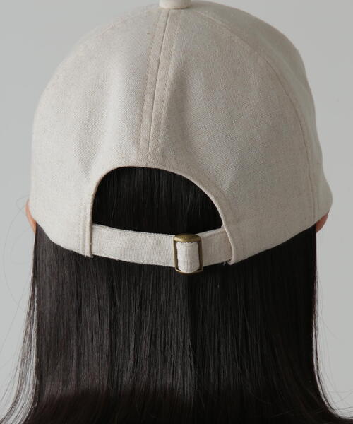 FREE'S MART（フリーズマート）の「◇麻混キャップ（キャップ・レディース・ベージュ/ブラック・ﾌﾘ-）」の8枚目の写真