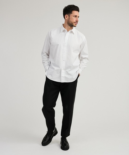 Saturdays NYC（サタデーズ ニューヨークシティ ）の「Gould Twill LS Shirt（シャツ/ブラウス・メンズ・チャコールグレー/オフホワイト/ブルー・L/M/S/XL）」の9枚目の写真