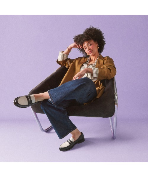 Clarks レザーブラック Straven Edge / ストレイブン エッジ（ブラックコンビレザー