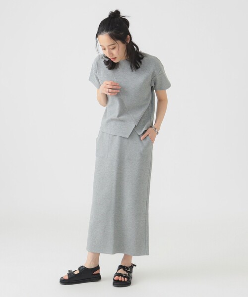 B:MING by BEAMS（ビーミングバイビームス）の「2WAY サーマル セットアップ（S～M）【洗濯可・イージーケア】（ワンピース・レディース・ライトグレー/ブラック・SMALL/MEDIUM）」の8枚目の写真