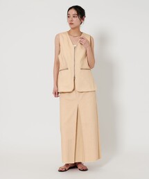 BEAUTY&YOUTH UNITED ARROWS | コットン フロントジップ ベスト(ベスト)