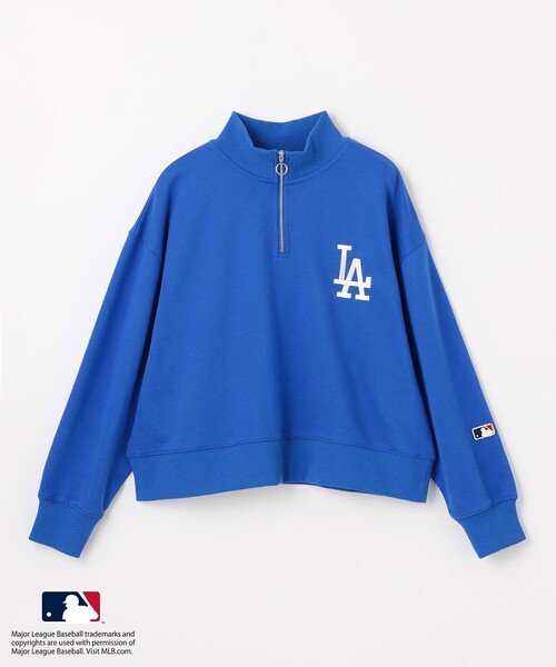 ANY(エニィ)の「MLB/メジャーリーグベースボール ジップスウェット(Tシャツ/カットソー・レディース・ブルー系/ホワイト系/ライトグレー系・4)」の12枚目の写真