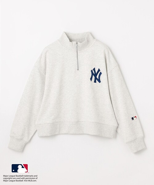 ANY(エニィ)の「MLB/メジャーリーグベースボール ジップスウェット(Tシャツ/カットソー・レディース・ブルー系/ホワイト系/ライトグレー系・4)」の13枚目の写真