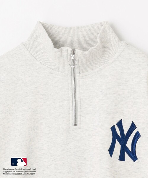 ANY(エニィ)の「MLB/メジャーリーグベースボール ジップスウェット(Tシャツ/カットソー・レディース・ブルー系/ホワイト系/ライトグレー系・4)」の15枚目の写真
