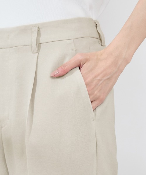 ROPE' PICNIC（ロペピクニック）の「【吸水速乾・防シワ】エフォートレスリラックススティックパンツ/通勤・セットアップ対応（その他パンツ・レディース・ベージュ/チャコールグレー/ライトグレー・40/38/36）」の14枚目の写真