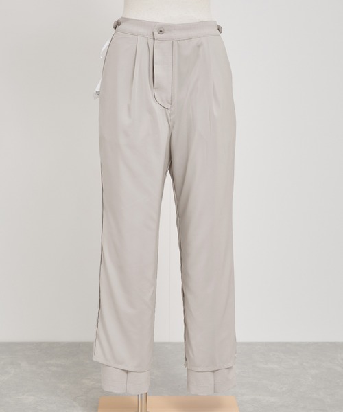 ROPE' PICNIC（ロペピクニック）の「【吸水速乾・防シワ】エフォートレスリラックススティックパンツ/通勤・セットアップ対応（その他パンツ・レディース・ベージュ/チャコールグレー/ライトグレー・40/38/36）」の18枚目の写真