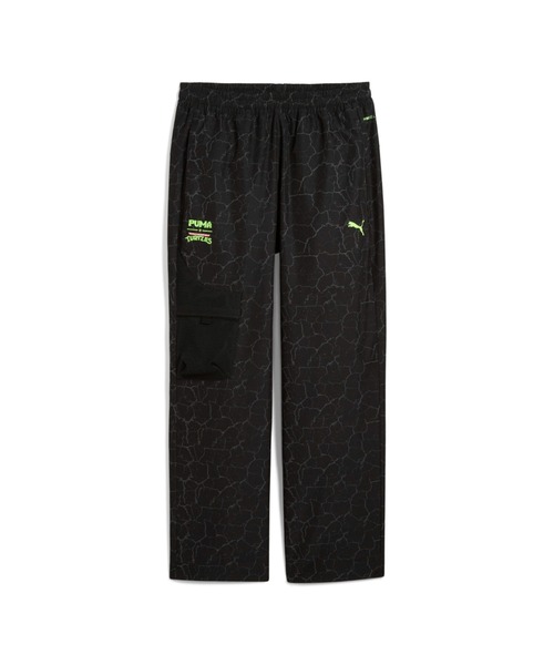 PUMA（プーマ）の「PUMA HOOPS x TMNT Relaxed Cargo Pants（プーマ フープス x ティーンエイジ・ミュータント・ニンジャ・タートルズ リラックス カーゴパンツ）（カーゴパンツ・メンズ・グリーン系/ブラック系・MEDIUM/LARGE/X-LARGE）」の3枚目の写真