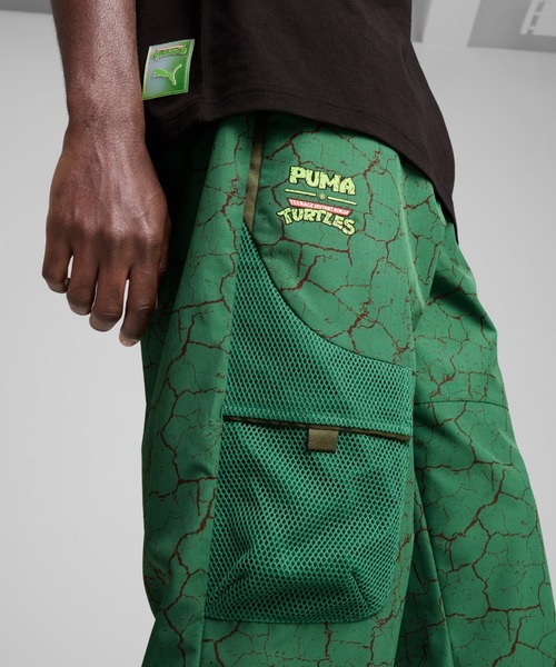 PUMA（プーマ）の「PUMA HOOPS x TMNT Relaxed Cargo Pants（プーマ フープス x ティーンエイジ・ミュータント・ニンジャ・タートルズ リラックス カーゴパンツ）（カーゴパンツ・メンズ・グリーン系/ブラック系・MEDIUM/LARGE/X-LARGE）」の10枚目の写真