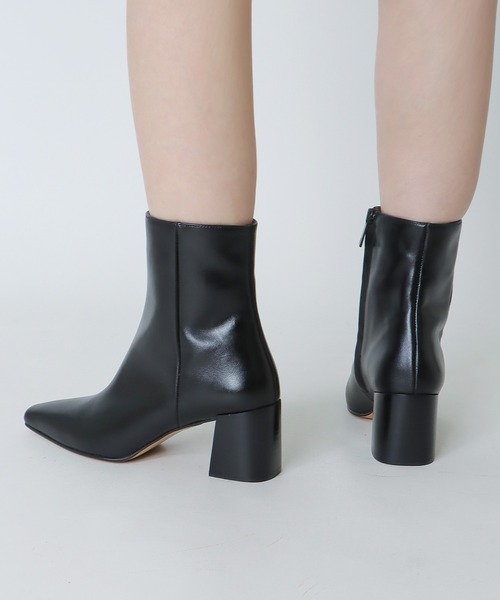 DRESSLAVE（ドレスレイブ）の「Flattered / GILL(ギルレザーブラック サイドジップレザーショートブーツ)（ブーツ・レディース・ブラック・38/37）」の3枚目の写真