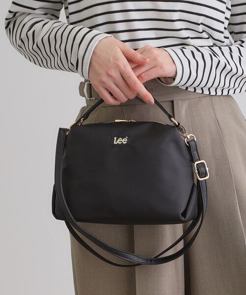 Lee（リー）の「【Lee別注】ダブルハンドル2WAYショルダー（ショルダーバッグ・レディース・レオパード/シルバー系その他5/ダークグレー/ブラック・00）」の2枚目の写真